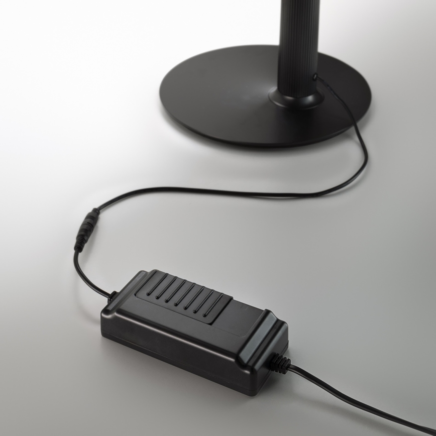 Ideal Lux - Lámpara de pie LED regulable DORICA LED/50W/230V CRI 90 negra