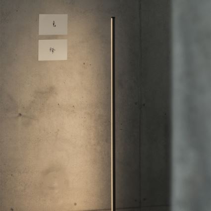 Ideal Lux - Lámpara de pie LED regulable YOKO LED/16W/230V CRI 90 negra