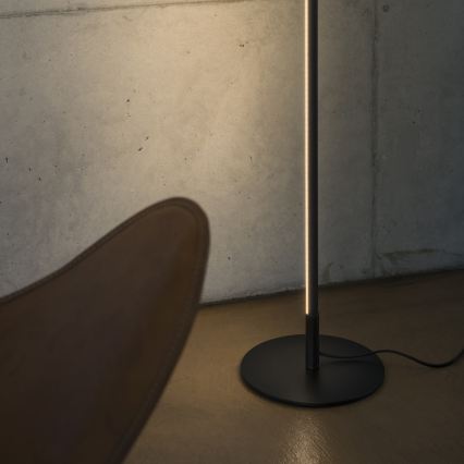 Ideal Lux - Lámpara de pie LED regulable YOKO LED/16W/230V CRI 90 negra