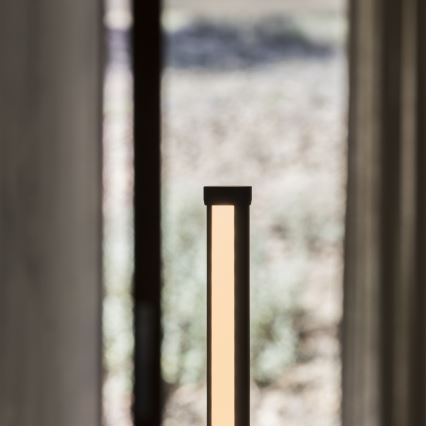 Ideal Lux - Lámpara de pie LED regulable YOKO LED/16W/230V CRI 90 negra