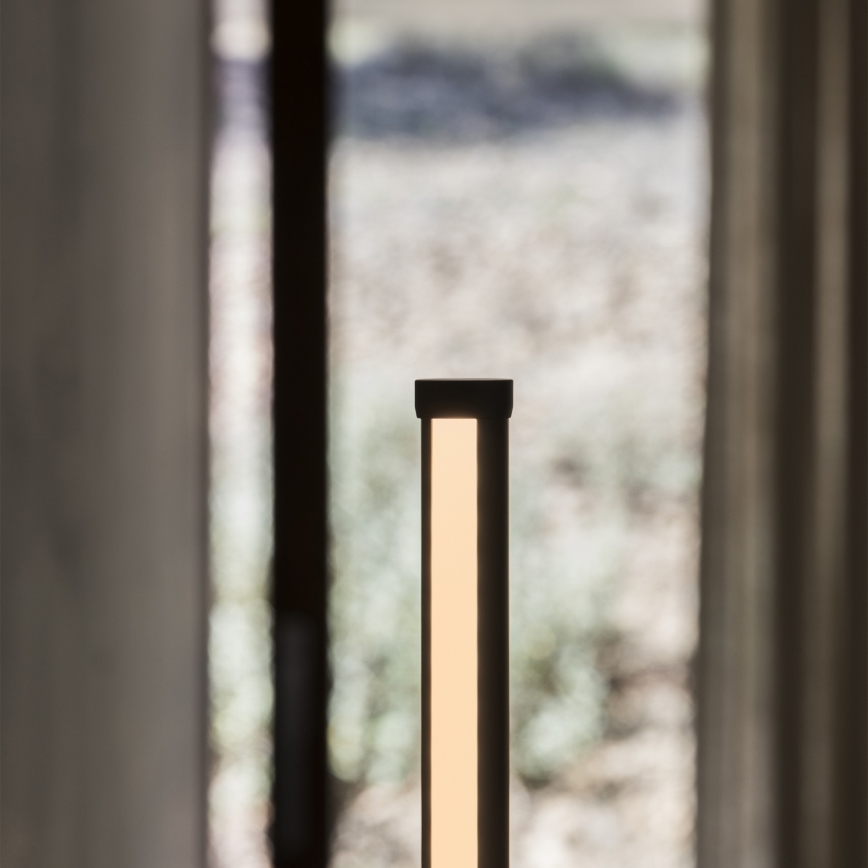 Ideal Lux - Lámpara de pie LED regulable YOKO LED/16W/230V CRI 90 negra