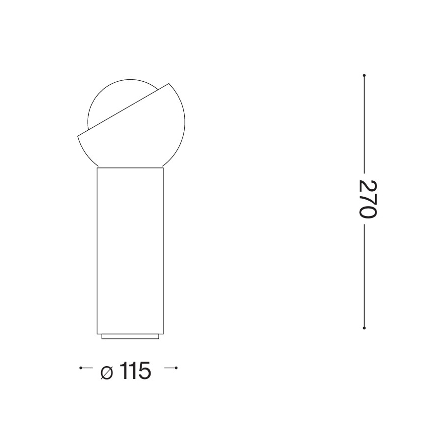 Ideal Lux - Lámpara de sobremesa LED BLOOM 1xG9/3W/230V oro/beige ahumado