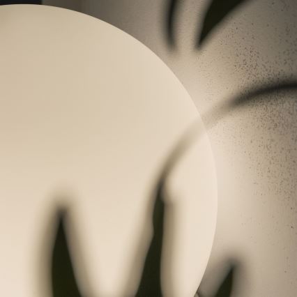 Ideal Lux - Lámpara de sobremesa MAPA 1xE27/42W/230V Ø 20 cm blanca