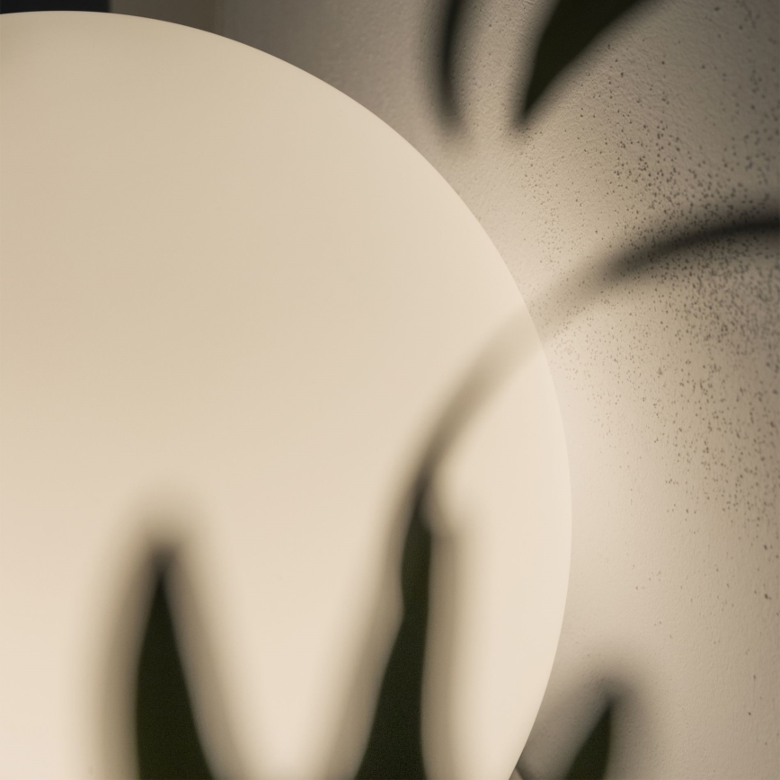 Ideal Lux - Lámpara de sobremesa MAPA 1xE27/42W/230V Ø 20 cm blanca