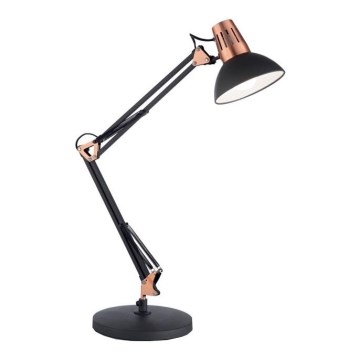 Ideal Lux - Lámpara de sobremesa WALLY 1xE27/42W/230V negro/cobre