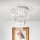 Ideal Lux - Lámpara de techo de cristal CARLTON 12xE14/40W/230V diá. 50 cm cromo brillante