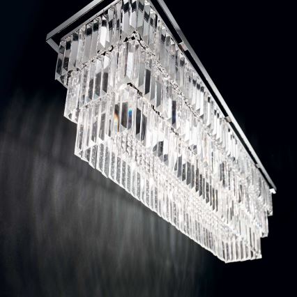 Ideal Lux - Lámpara de techo de cristal MARTINEZ 8xE14/40W/230V