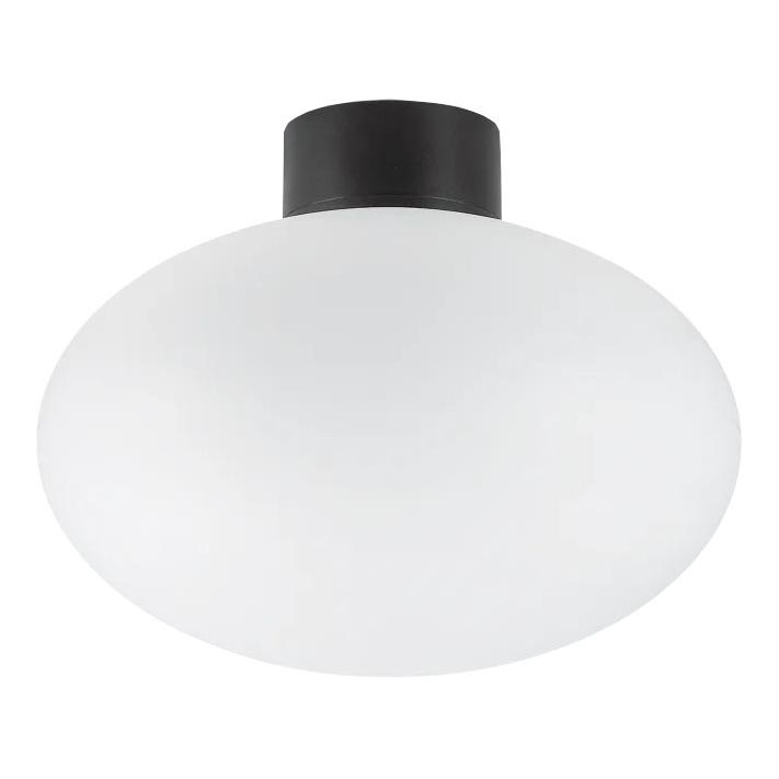 Ideal Lux - Lámpara de techo exterior CLIO 1xE27/42W/230V IP44 negra