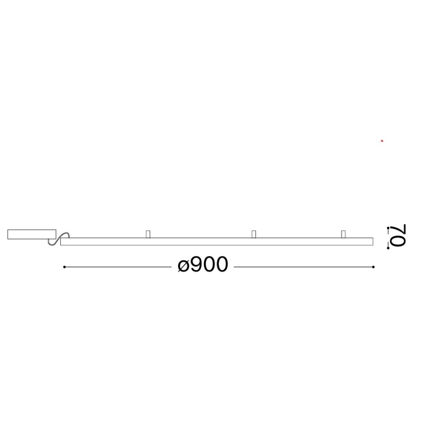 Ideal Lux - Lámpara de techo LED ORACLE SLIM LED/53W/230V 3000K CRI 90 Ø 90 cm color oro