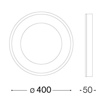 Ideal Lux - Lámpara de techo LED PLANET LED/20W/230V CRI 90 diámetro 40 cm blanca