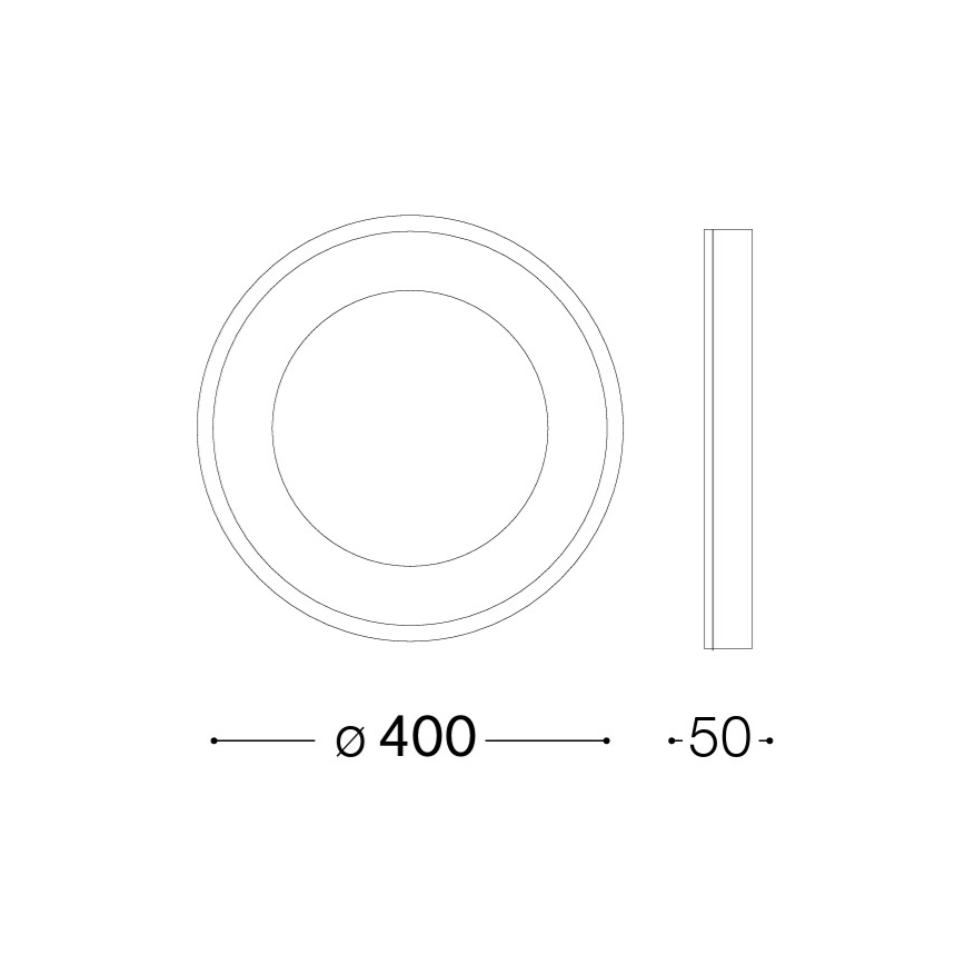 Ideal Lux - Lámpara de techo LED PLANET LED/20W/230V CRI 90 diámetro 40 cm blanca
