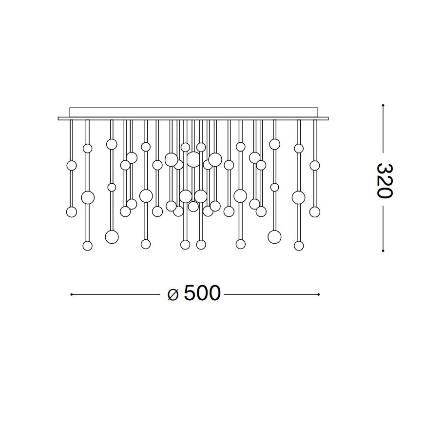 Ideal Lux - Lámpara de techo LED regulable ARMONY LED/48W/230V CRI 90 diá. 50 cm blanco