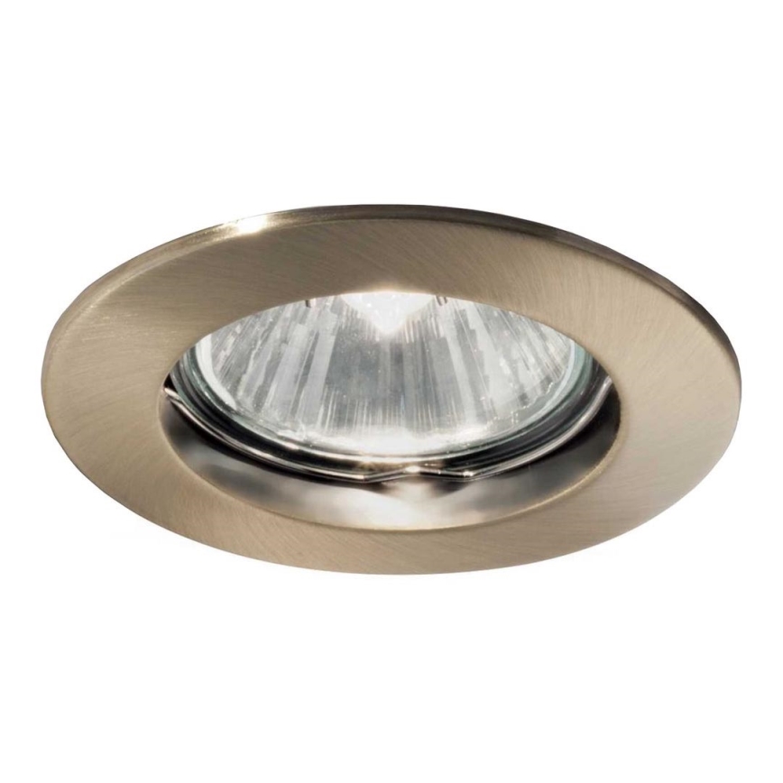 Ideal Lux - Lámpara empotrada JAZZ 1xGU10/50W/230V bronce