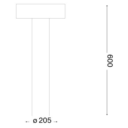 Ideal Lux - Lámpara exterior 4xG9/15W/230V 60 cm IP44 marrón