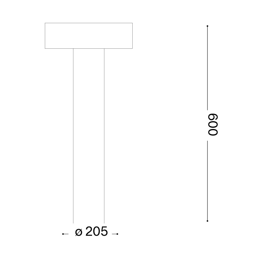 Ideal Lux - Lámpara exterior 4xG9/15W/230V 60 cm IP44 marrón