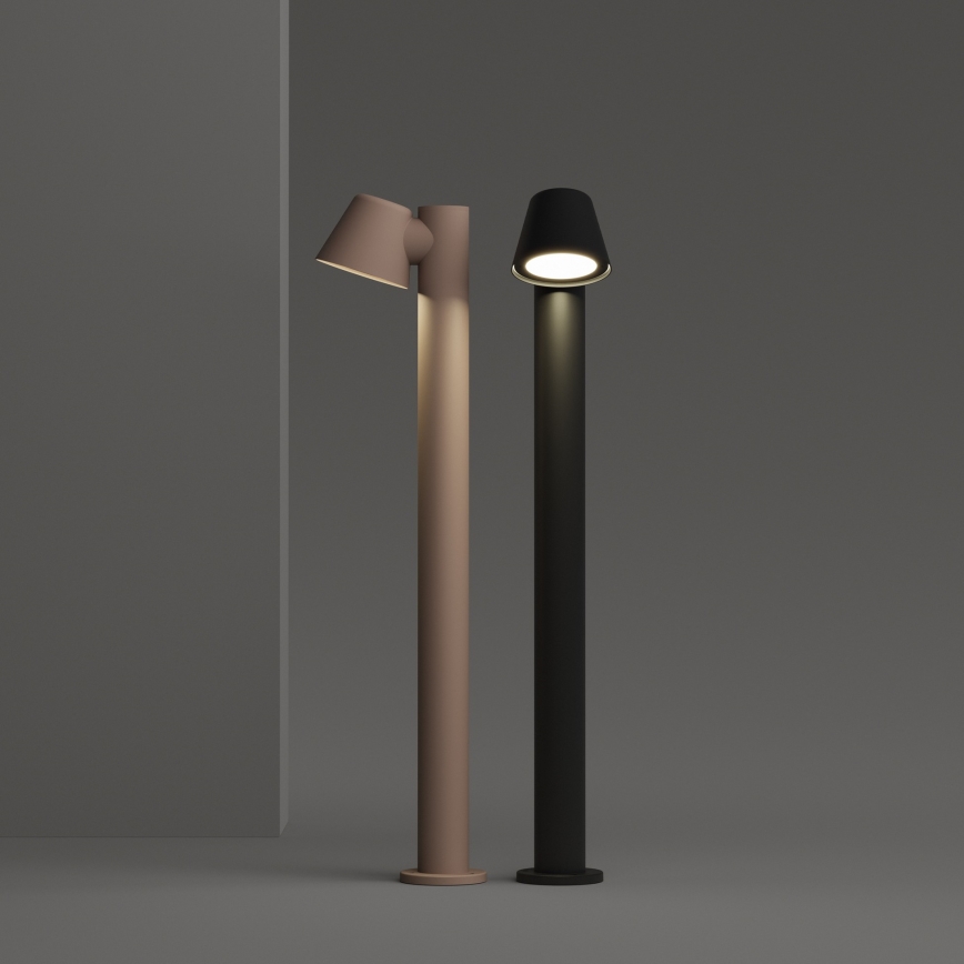 Ideal Lux - Lámpara exterior GAS 1xGU10/35W/230V 80 cm IP43 marrón