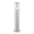 Ideal Lux - Lámpara exterior TRONCO 1xE27/42W/230V 60 cm IP65 blanca