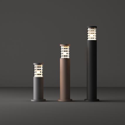 Ideal Lux - Lámpara exterior TRONCO 1xE27/42W/230V 80 cm IP65 antracita