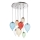 Ideal Lux - Lámpara LED colgante CLOWN 8xG9/3W/230V diá. 50 cm colorido