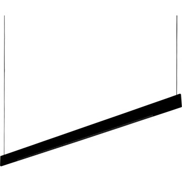 Ideal Lux - Lámpara LED colgante con cable DESK ACCENT LED/36W/230V CRI 90 120 cm negra