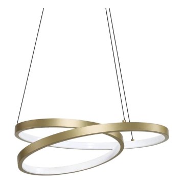 Ideal Lux - Lámpara LED colgante con cable OZ LED/38W/230V diámetro 40 cm CRI 90 color dorado