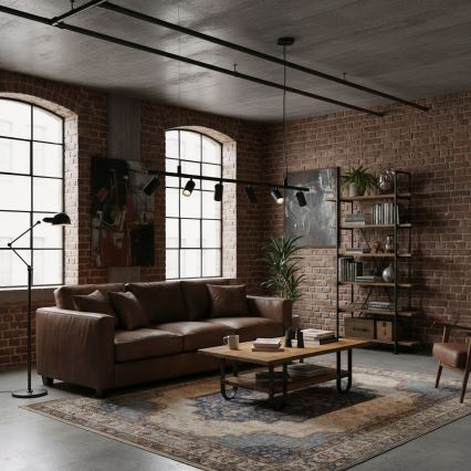 Ideal Lux - Lámpara LED colgante DYNAMITE 6xGU10/7W/230V CRI 90 negro