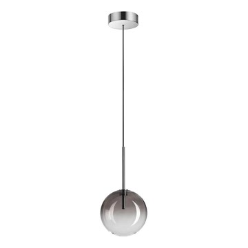 Ideal Lux - Lámpara LED colgante EQUINOXE 1xG4/2W/230V diá. 15 cm cromo brillante/ahumado