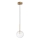 Ideal Lux - Lámpara LED colgante EQUINOXE 1xG4/2W/230V diá. 15 cm latón/transparente