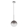 Ideal Lux - Lámpara LED colgante EQUINOXE 1xG4/2W/230V diá. 20 cm cromo brillante/ahumado