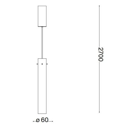 Ideal Lux - Lámpara LED colgante FLAM LED/10W/230V diá. 6 cm CRI 90 ahumado