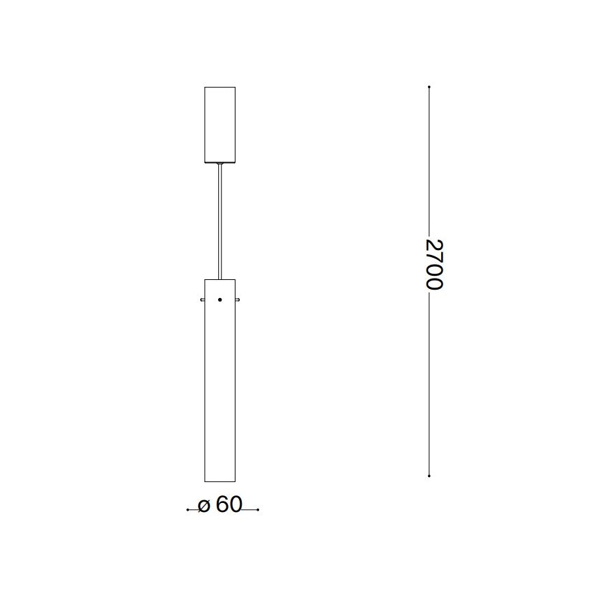 Ideal Lux - Lámpara LED colgante FLAM LED/10W/230V diá. 6 cm CRI 90 ahumado