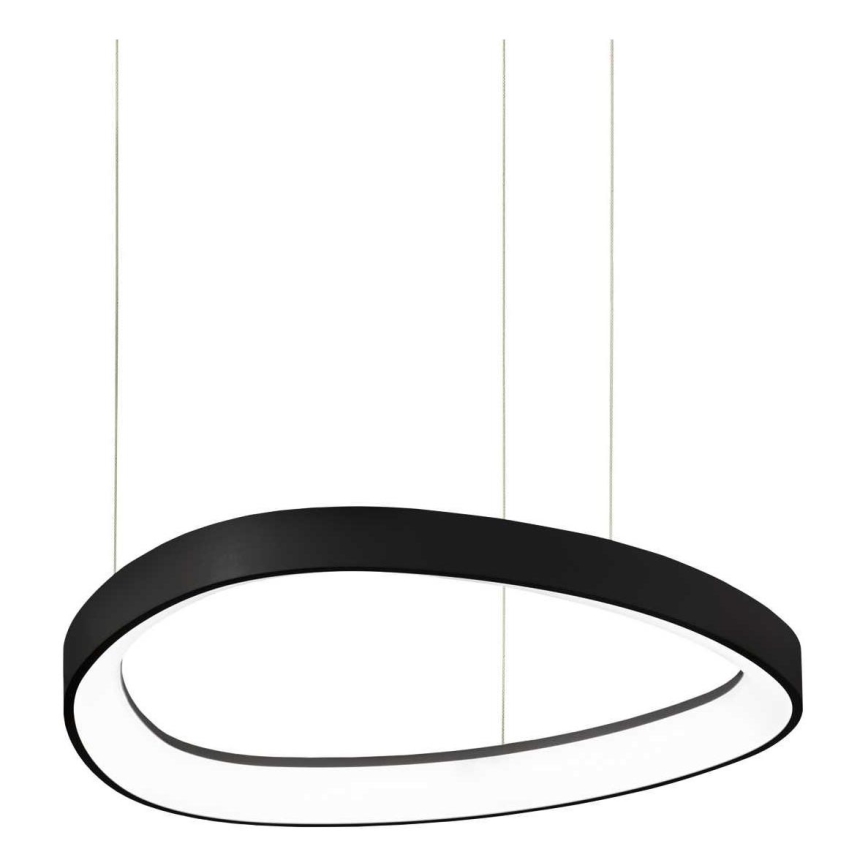 Ideal Lux - Lámpara LED colgante GEMINI LED/38W/230V diá. 42,5 cm CRI 90 negro