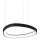 Ideal Lux - Lámpara LED colgante GEMINI LED/38W/230V diá. 42,5 cm CRI 90 negro
