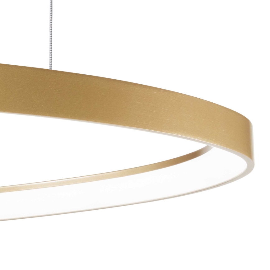 Ideal Lux - Lámpara LED colgante GEMINI LED/59W/230V diá. 81 cm CRI 90 dorado