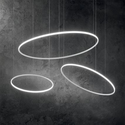 Ideal Lux - Lámpara LED colgante HULAHOOP LED/39W/230V 3000K diá. 81,5 cm CRI 90 blanco