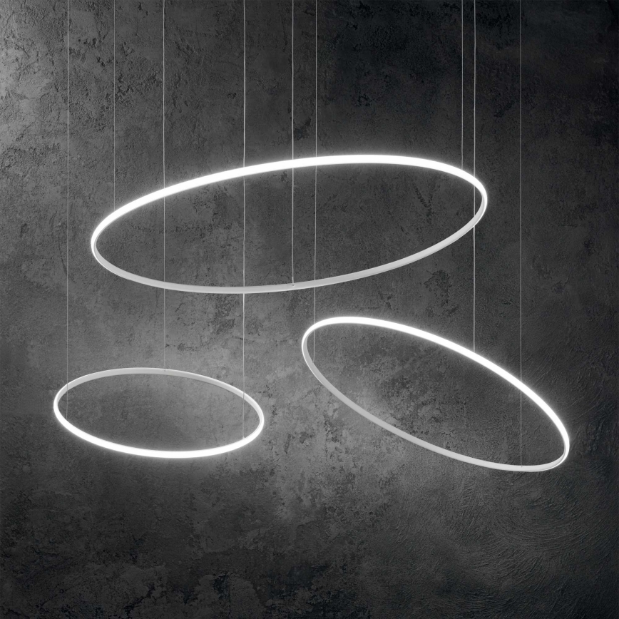 Ideal Lux - Lámpara LED colgante HULAHOOP LED/46W/230V 3000K diá. 100 cm CRI 90 blanco