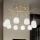 Ideal Lux - Lámpara LED colgante KAROUSEL 10xG9/3W/230V diá. 82,5 cm latón