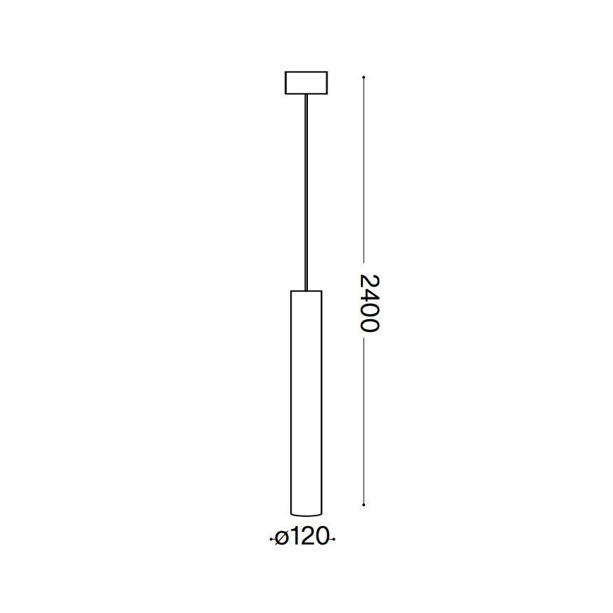 Ideal Lux - Lámpara LED colgante LOOK 1xGU10/10W/230V negro