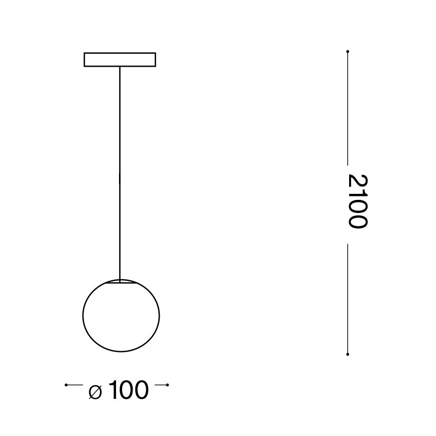 Ideal Lux - Lámpara LED colgante MAPA 1xG9/3W/230V diá. 10 cm blanco