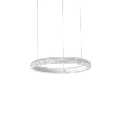 Ideal Lux - Lámpara LED colgante MIRACLE LED/25W/230V diá. 40 cm CRI 90 cromo mate