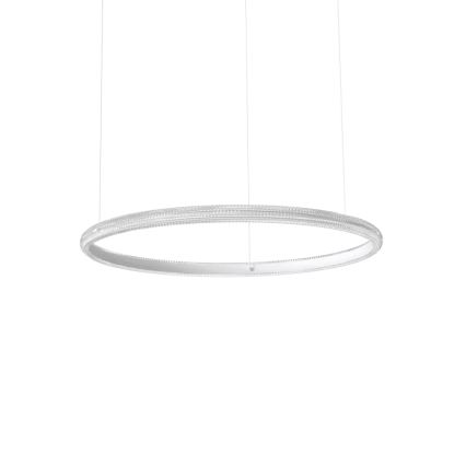 Ideal Lux - Lámpara LED colgante MIRACLE LED/45W/230V diá. 80 cm CRI 90 cromo mate