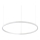 Ideal Lux - Lámpara LED colgante ORACLE SLIM LED/37W/230V 2700K diá. 70,5 cm blanco