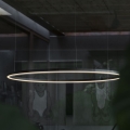 Ideal Lux - Lámpara LED colgante ORACLE SLIM LED/38W/230V 3000K diá. 70 cm negro