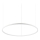 Ideal Lux - Lámpara LED colgante ORACLE SLIM LED/55W/230V 4000K diá. 90 cm blanco
