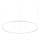Ideal Lux - Lámpara LED colgante ORACLE SLIM LED/83W/230V 2700K diá. 150 cm blanco
