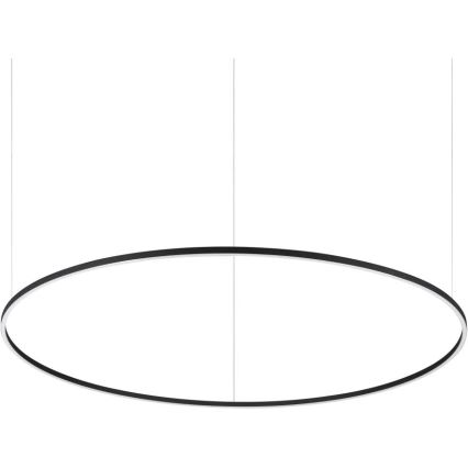 Ideal Lux - Lámpara LED colgante ORACLE SLIM LED/83W/230V 2700K diá. 150 cm negro