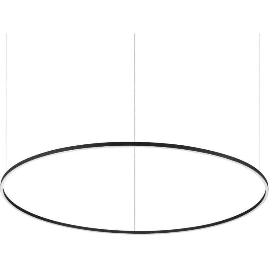 Ideal Lux - Lámpara LED colgante ORACLE SLIM LED/83W/230V 2700K diá. 150 cm negro