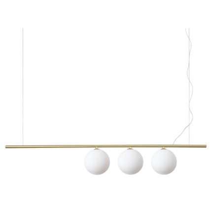 Ideal Lux - Lámpara LED colgante PERLINE 3xG9/3W/230V dorado
