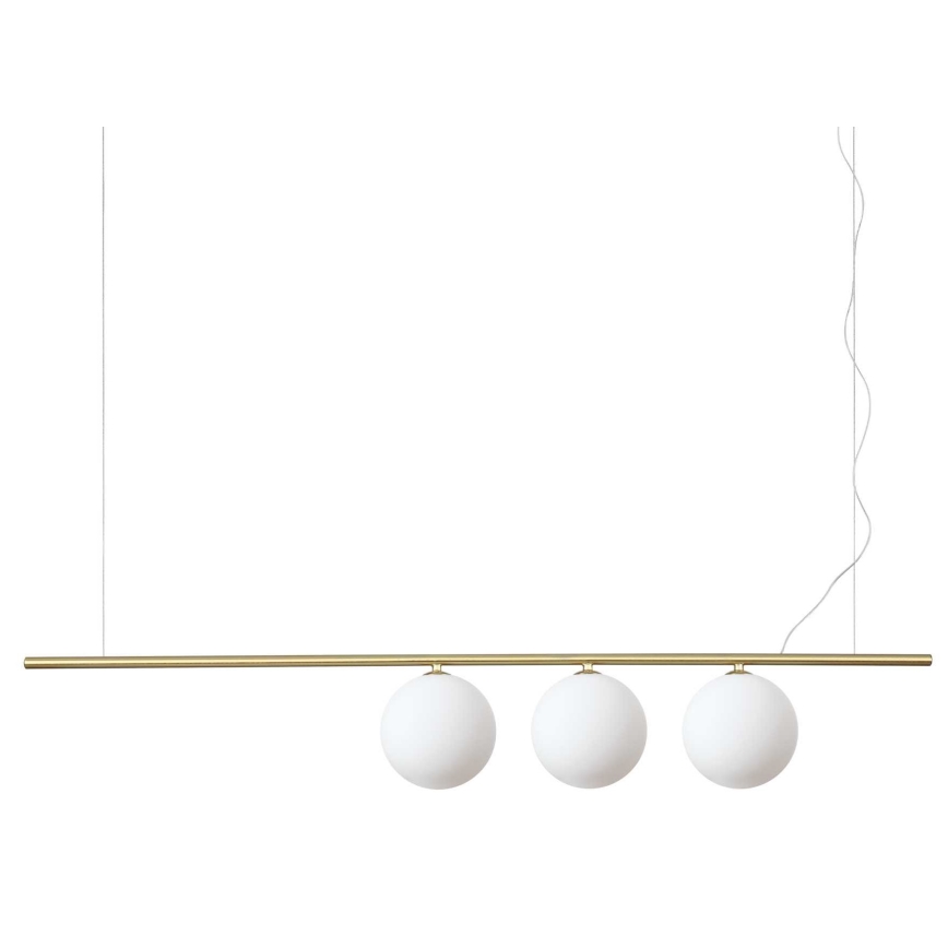 Ideal Lux - Lámpara LED colgante PERLINE 3xG9/3W/230V dorado