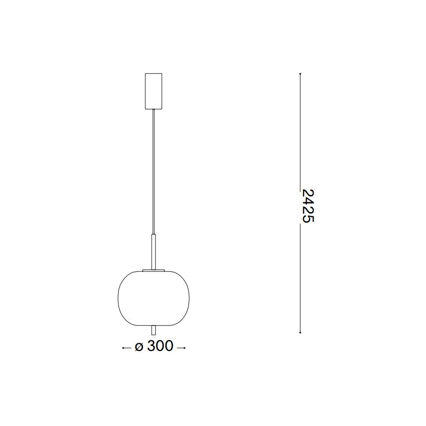Ideal Lux - Lámpara LED colgante UMILE LED/20W/230V diá. 30 cm CRI 90 latón/blanco